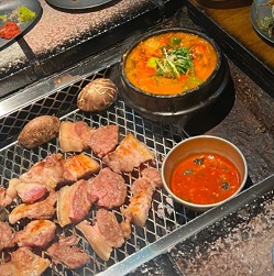 된장찌개-삼겹살구이