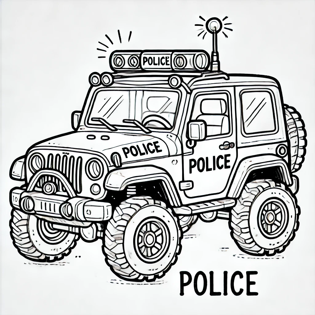 경찰차 지프