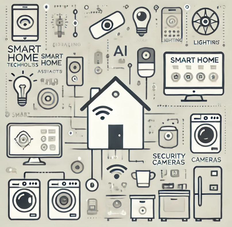 최신 스마트홈 IoT, AI 가전, 홈 보안 시스템 관련