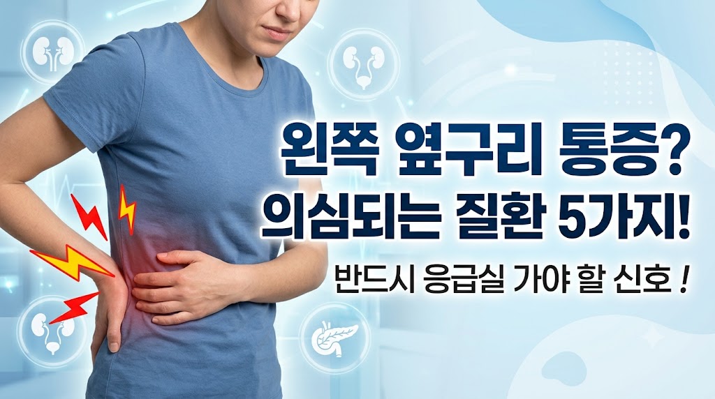 왼쪽 옆구리 통증 의심되는병