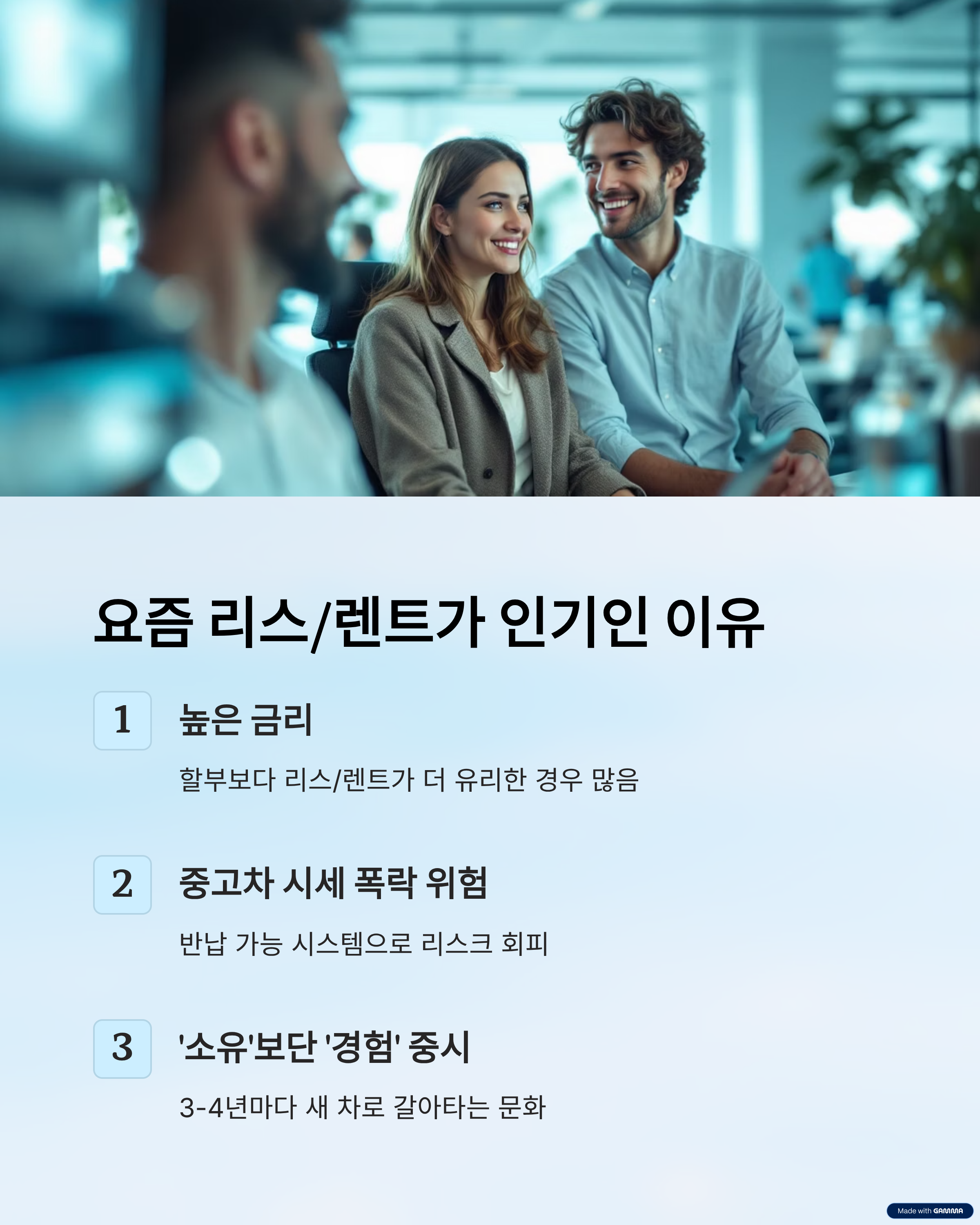 신차 대신 리스 or 장기렌트