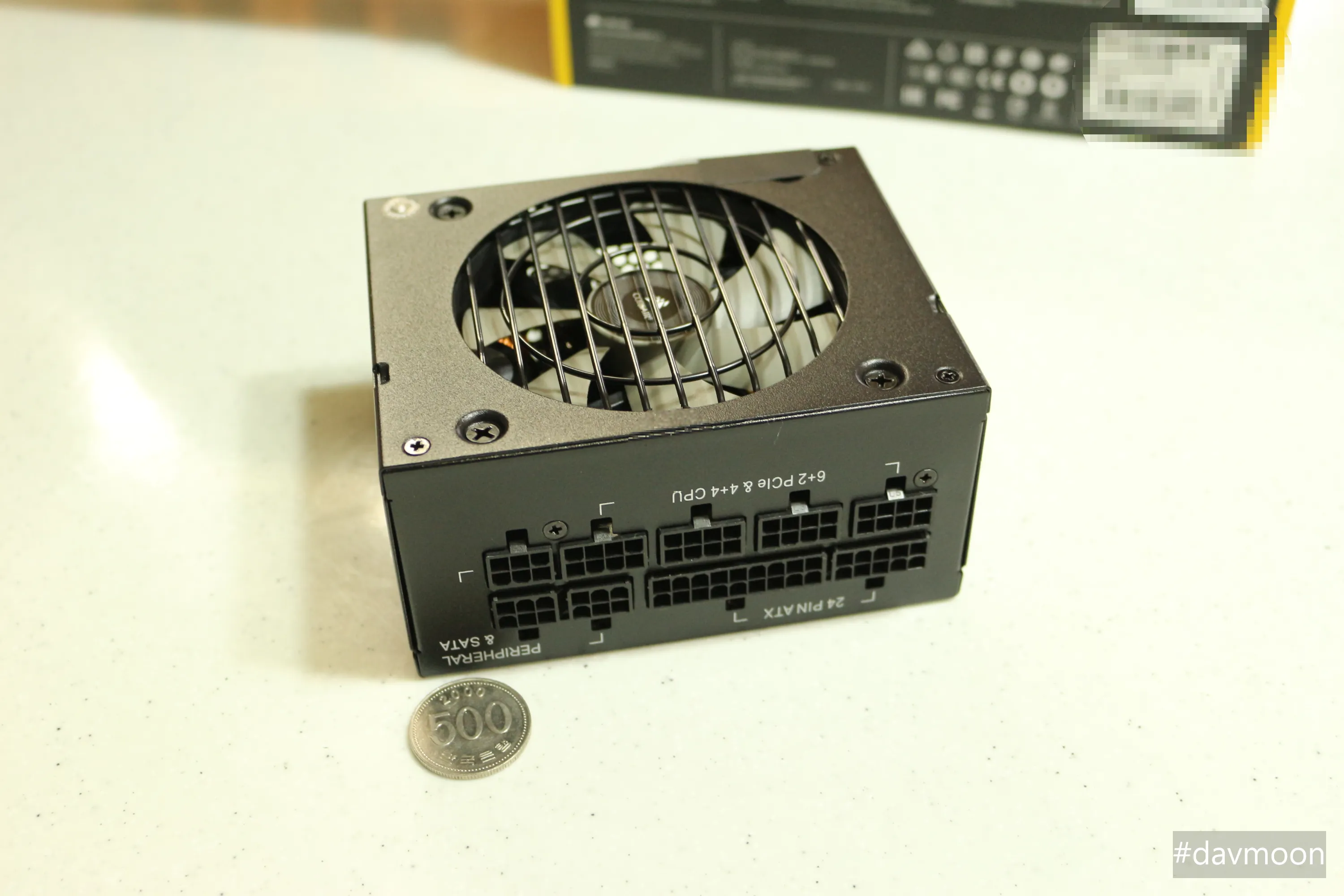 sf750 500원과 크기 비교