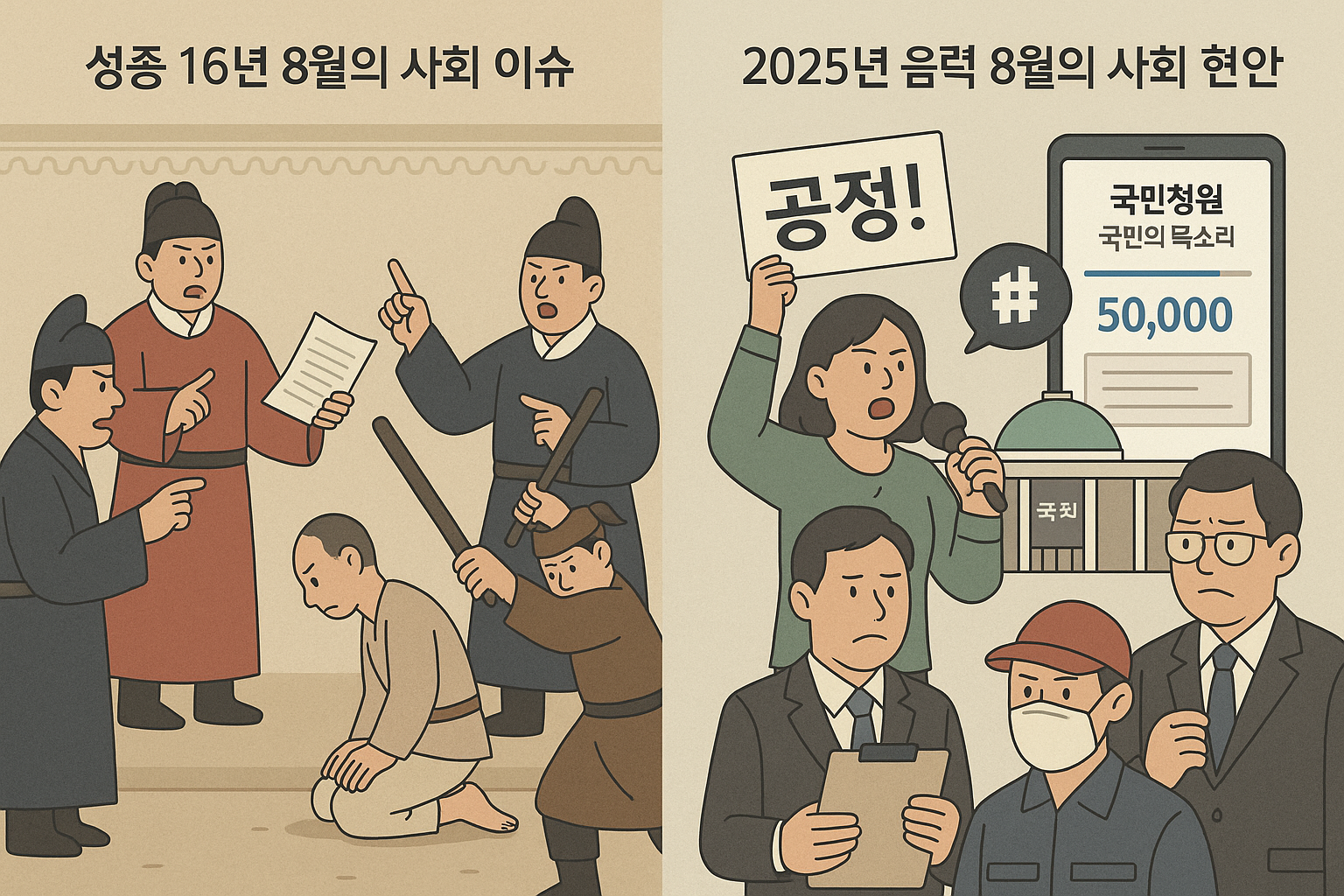 사회 문제와 민의 표현 방식