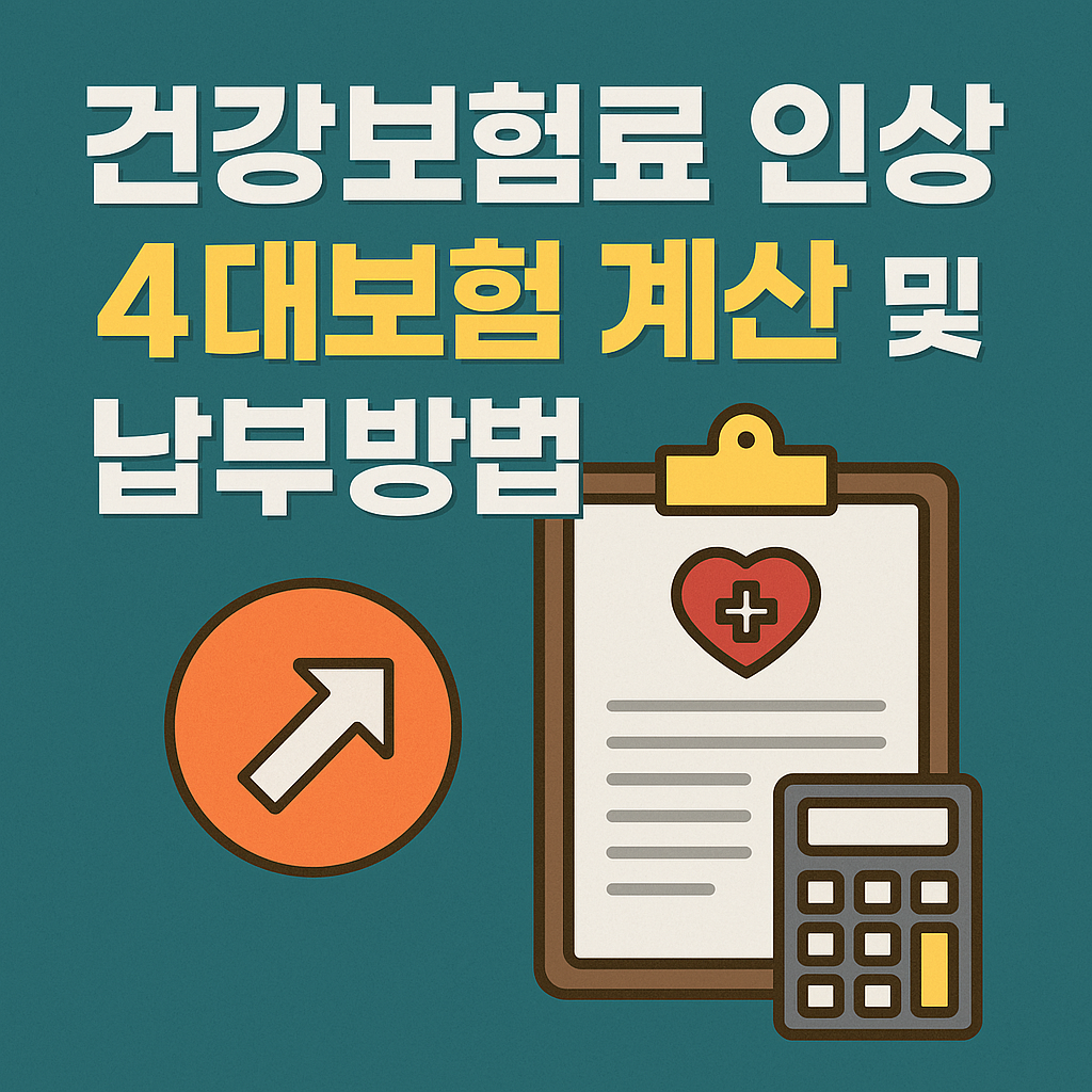 월급 실수령액 줄어든 이유? 건강보험료 인상과 4대보험 계산법 총정리