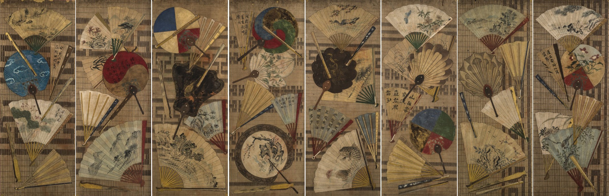 아모레퍼시픽미술관 ,《조선민화전(Beyond Joseon Minhwa)》, 백선도8폭병풍