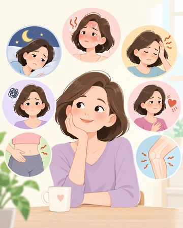 갱년기증상으로 나타나는 신체 변화10