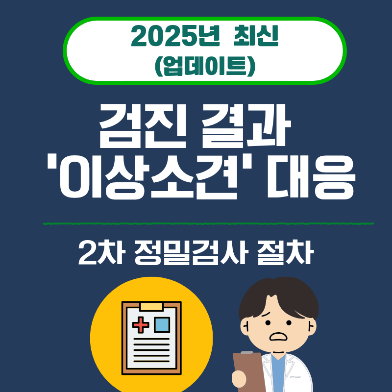 17. 검진 결과 ‘이상소견’ 대응|2차 정밀검사 절차 (2025)