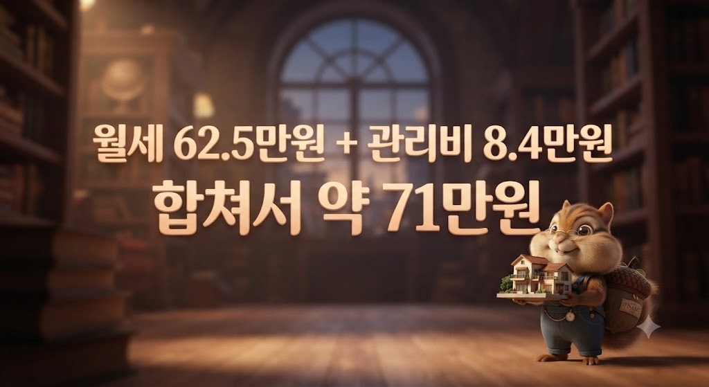 서울 원룸 월세·관리비 합산 요약 인포그래픽