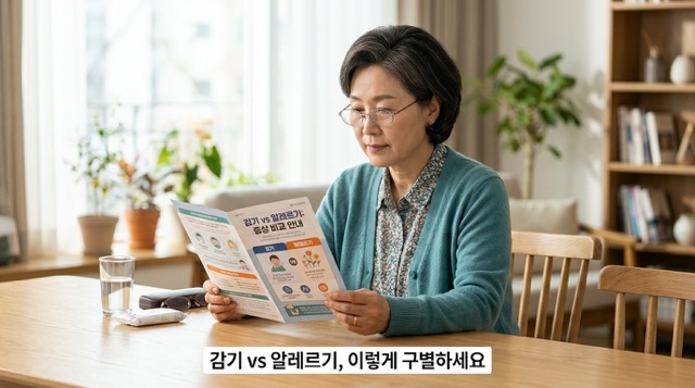 꽃가루 알레르기 감기 비염 차이