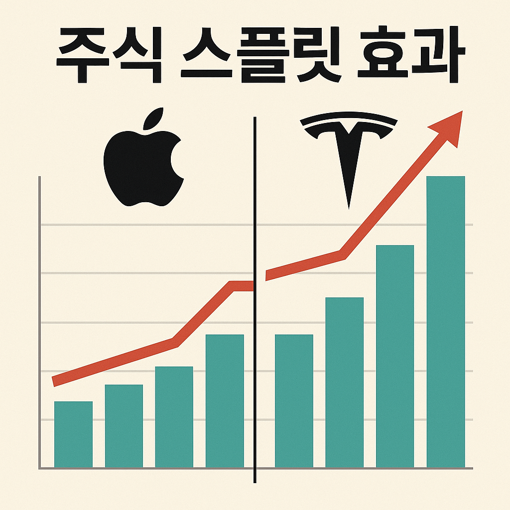 주식 스플릿 완전정복 📊 애플·테슬라 사례로 보는 투자 포인트