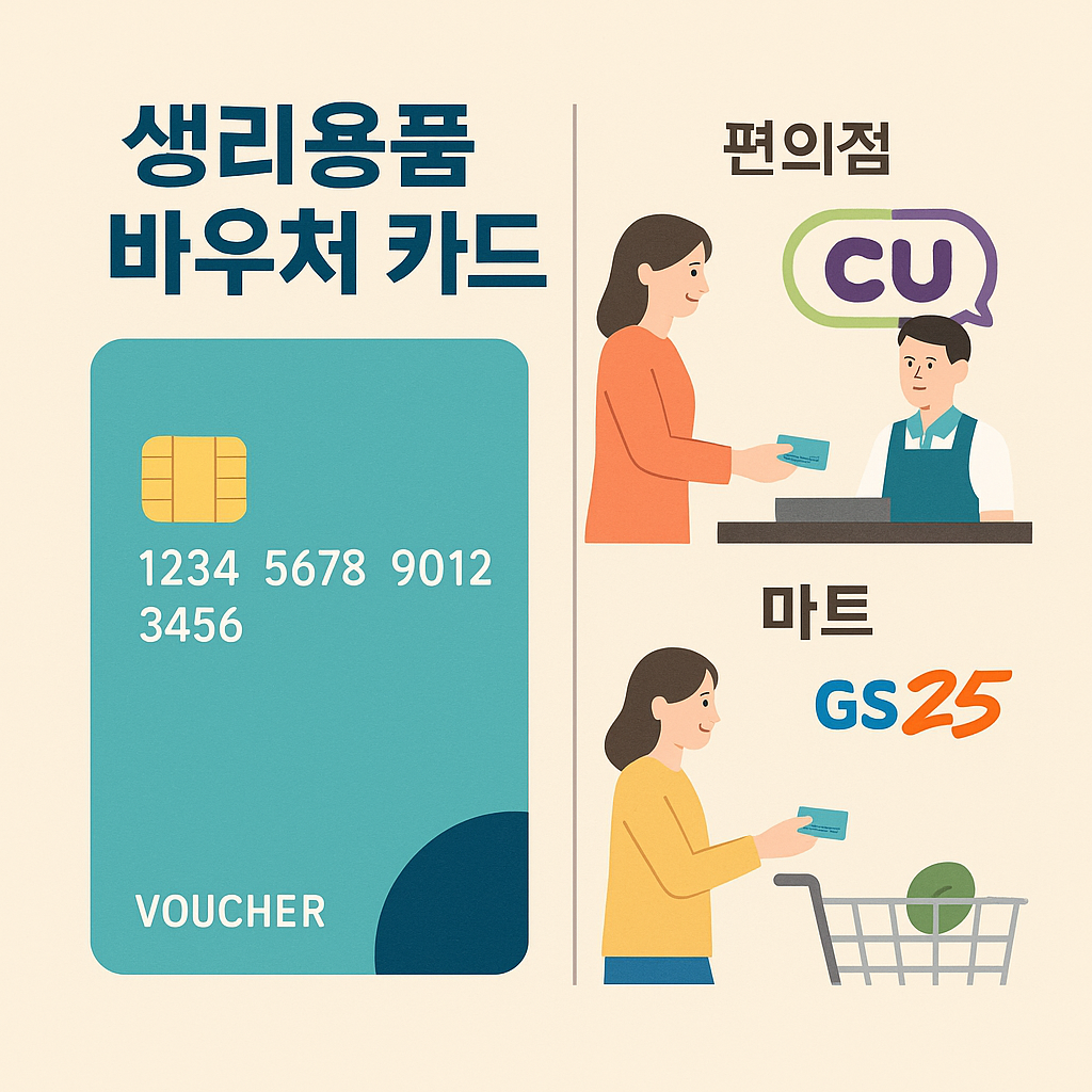 “여성청소년 생리용품 바우처 – 월 14,000원, 국민행복카드 사용처 안내”