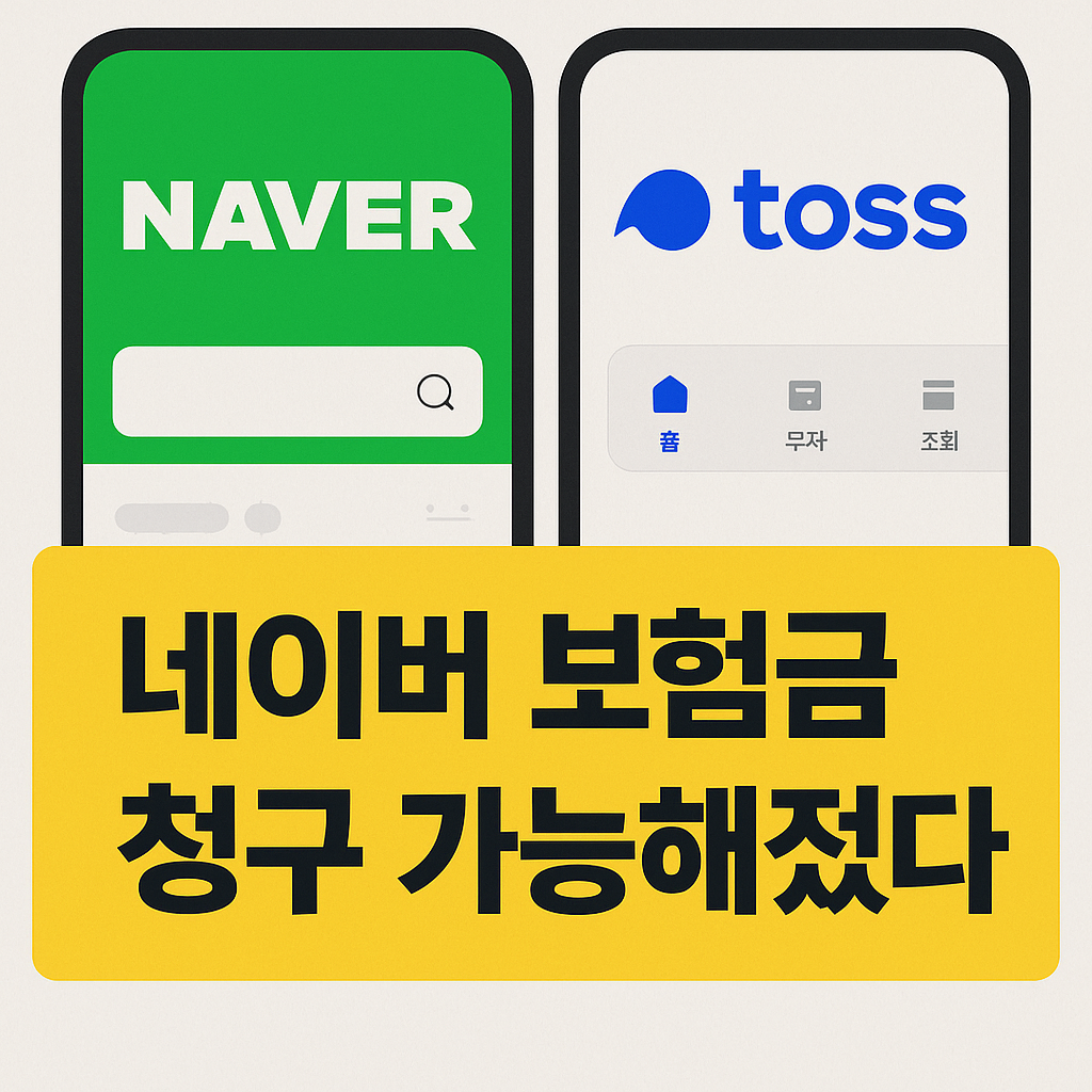 네이버 보험금 청구 드디어 열린다! 토스까지 확대한 간편 청구, 어떻게 달라질까?