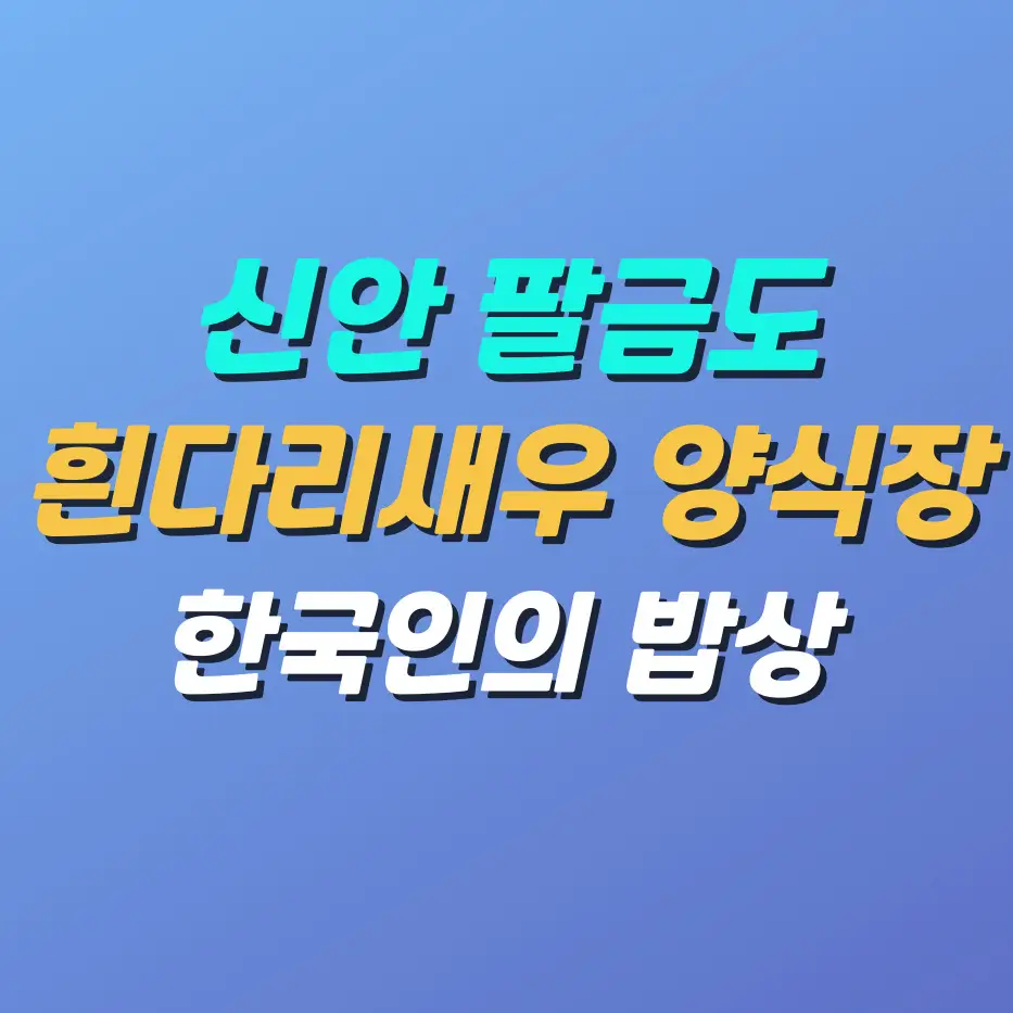 신안-팔금도-흰다리새우-양식장