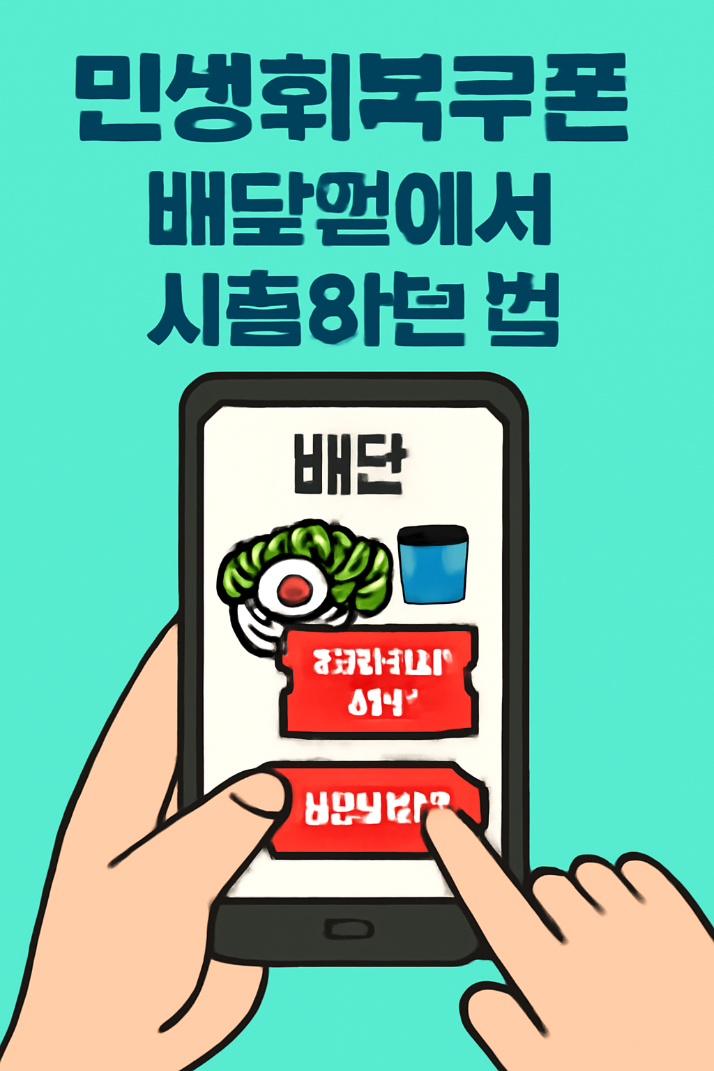 민생회복쿠폰 배달앱에서 사용하는 법