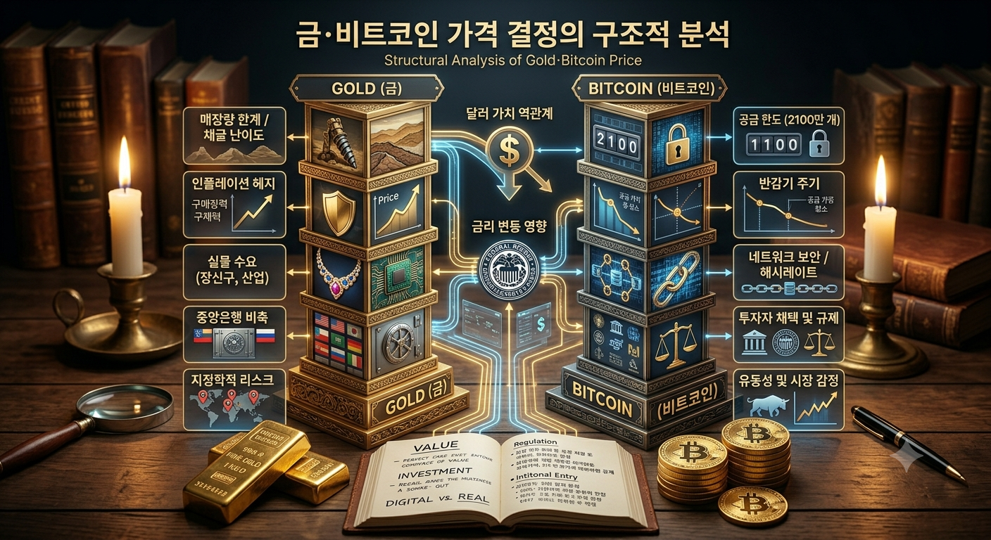 금&middot;비트코인 가격을 결정짓는 구조적 원인 분석 사진