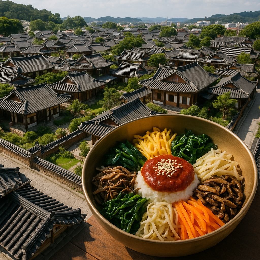 전주한옥마을과 전주비빔밥