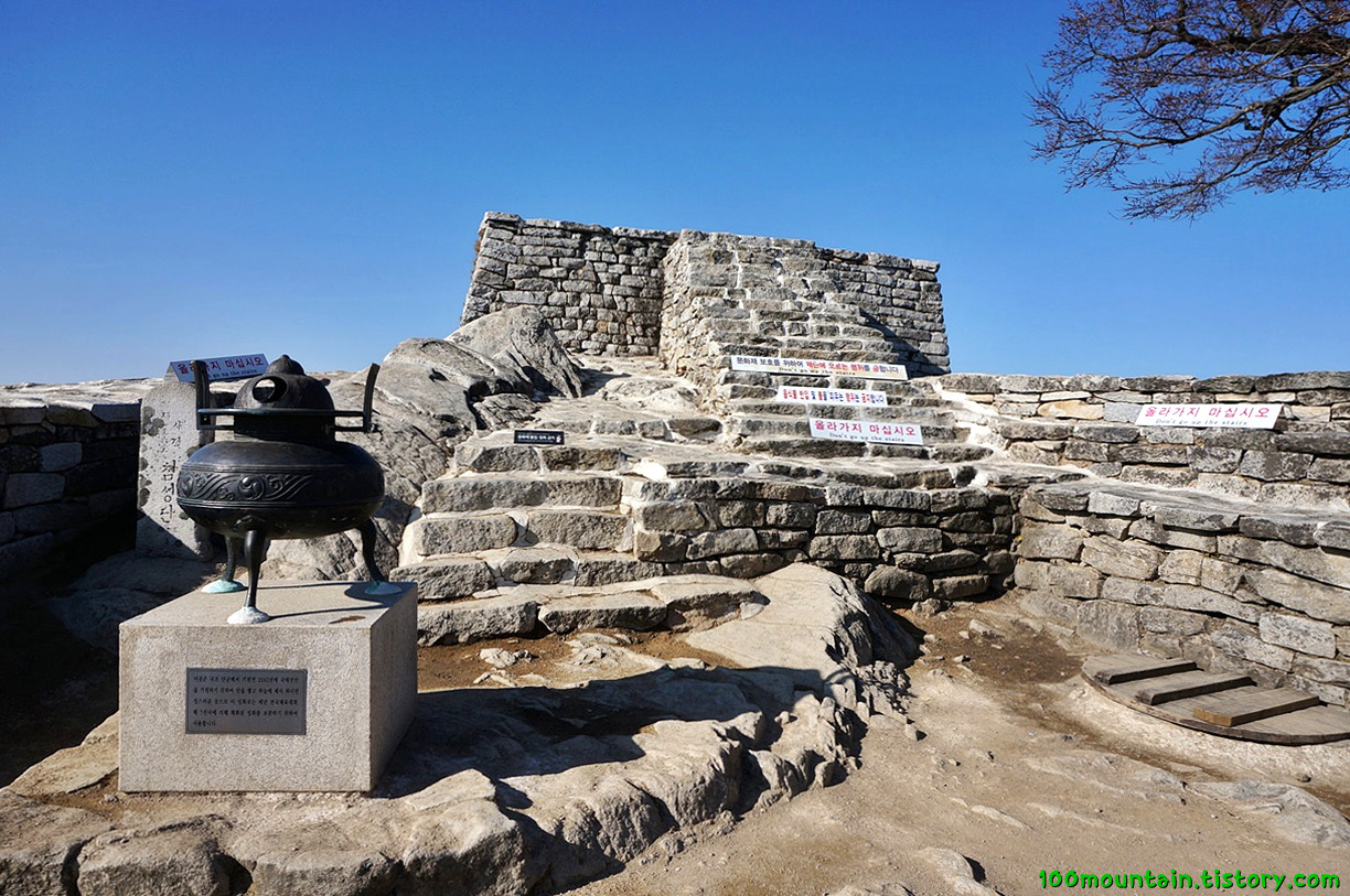 마니산 등산지도