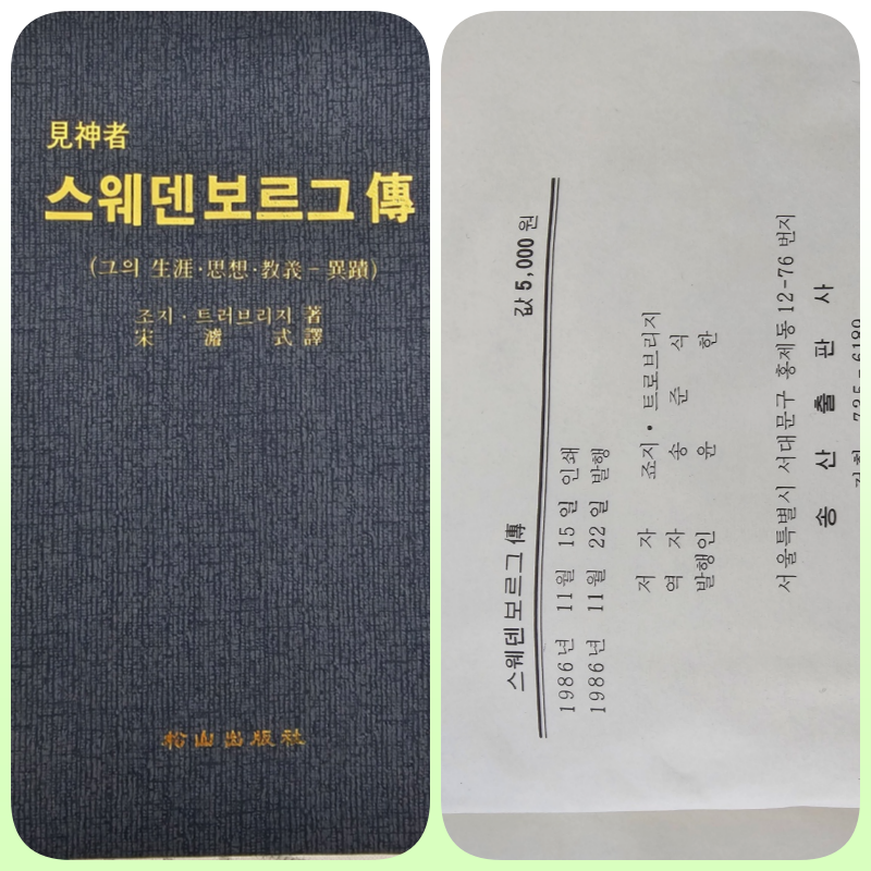 스웨덴보르그전 책 이미지