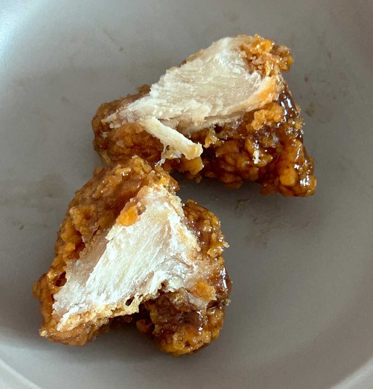 닭강정 단면