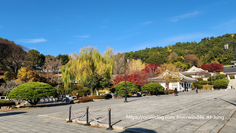 충렬사 가을 전경
