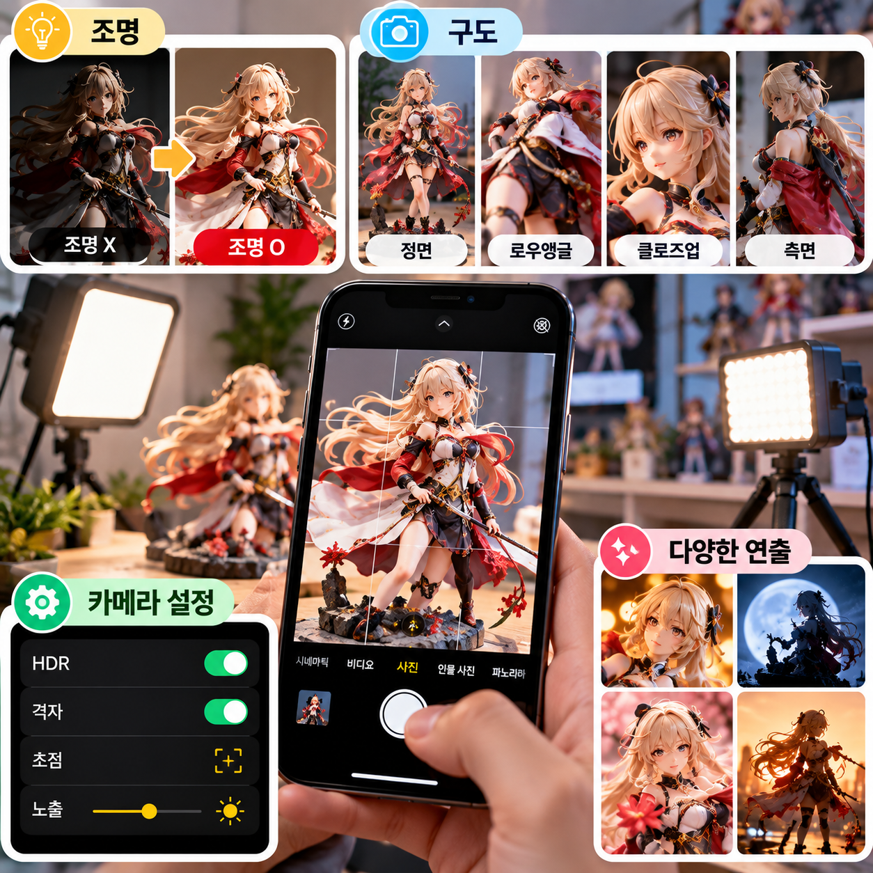 스마트폰으로 피규어 사진 잘 찍는 법