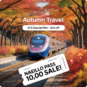코레일 가을여행 관광열차 50%할인 + 내일로패스 1만원 할인 이미지