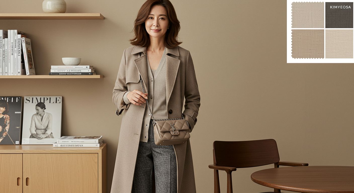 중년 여성 패션