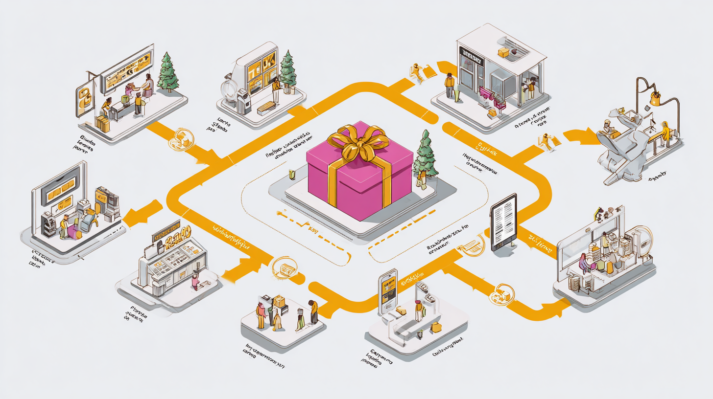 카드 사용 후 소비 증가분의 20%를 디지털 온누리상품권으로 환급하는 과정을 순서도 형식으로 표현