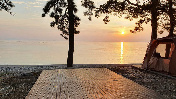 나로힐링캠핑장_석양