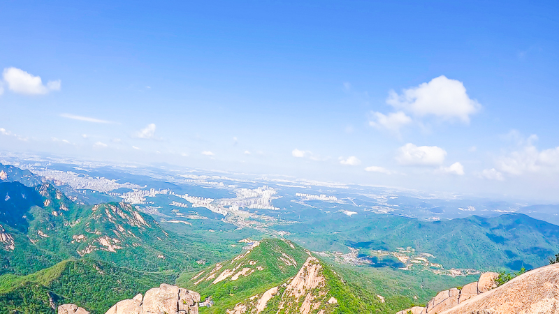 북한산 백운대 조망