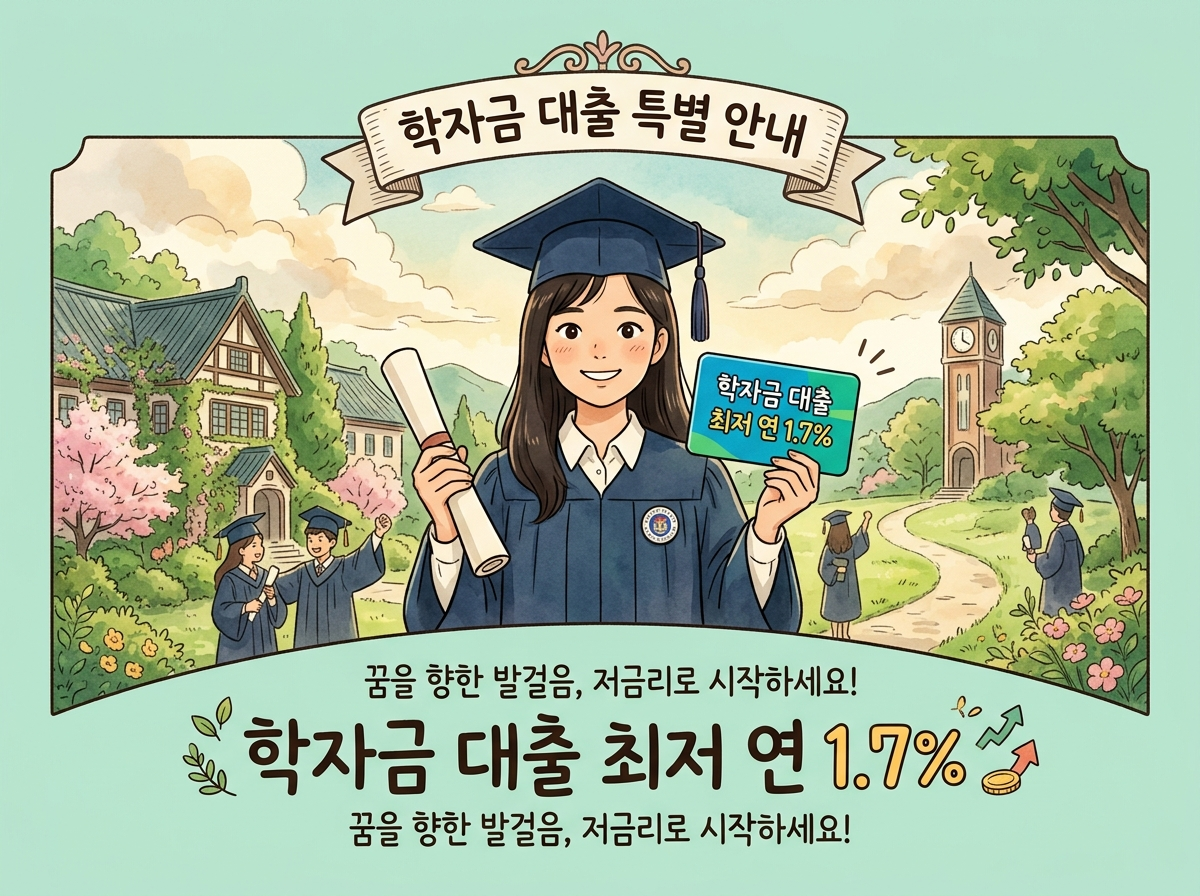 군인공제회 학자금 대출 1.7% 복지 혜택 인포그래픽