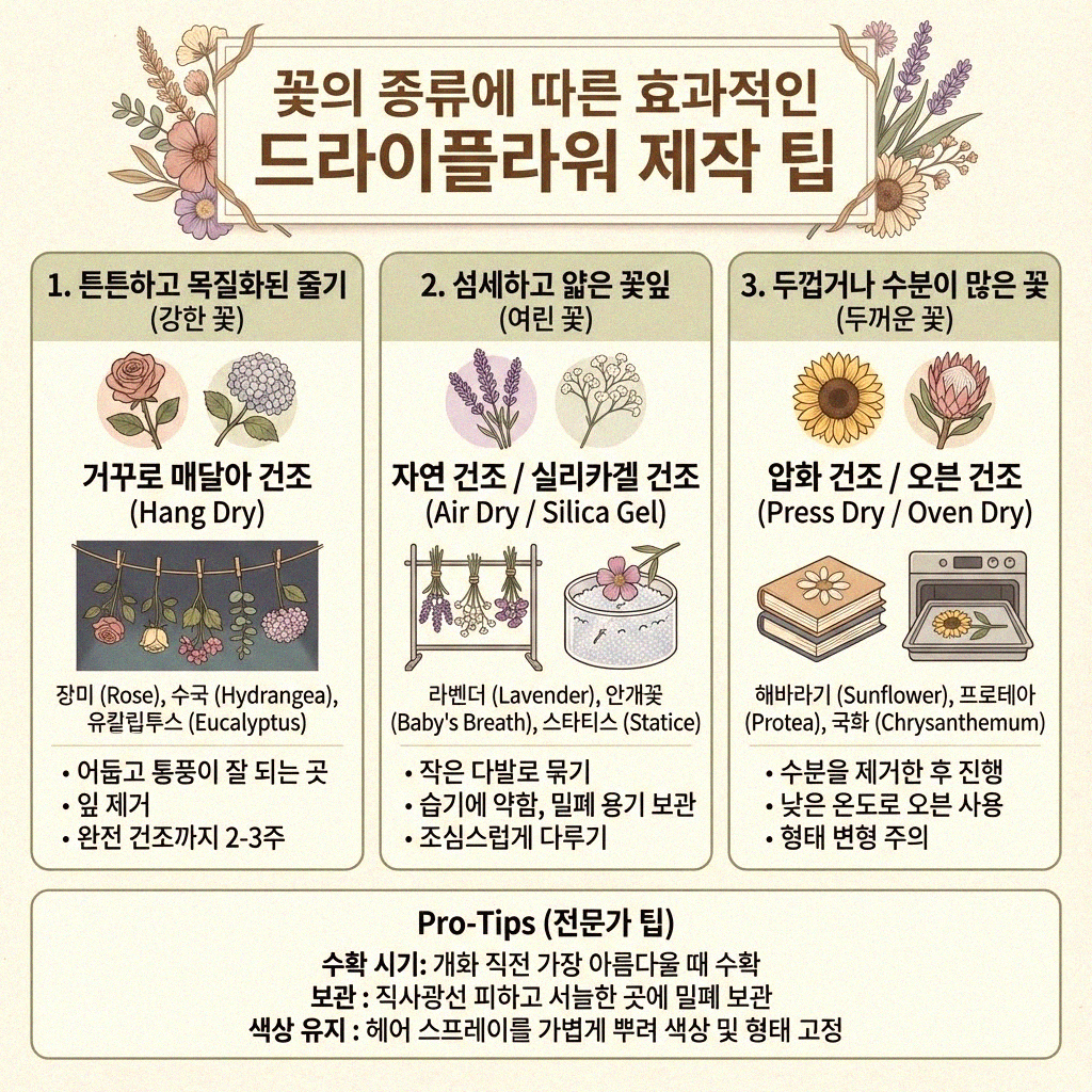드라이플라워 집에서 예쁘게 만드는 쉬운 방법들