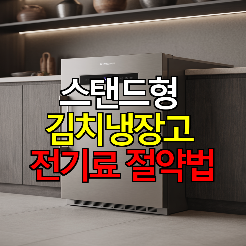 스탠드형 김치냉장고 전기료 폭탄? 소비전력 비교와 절약법