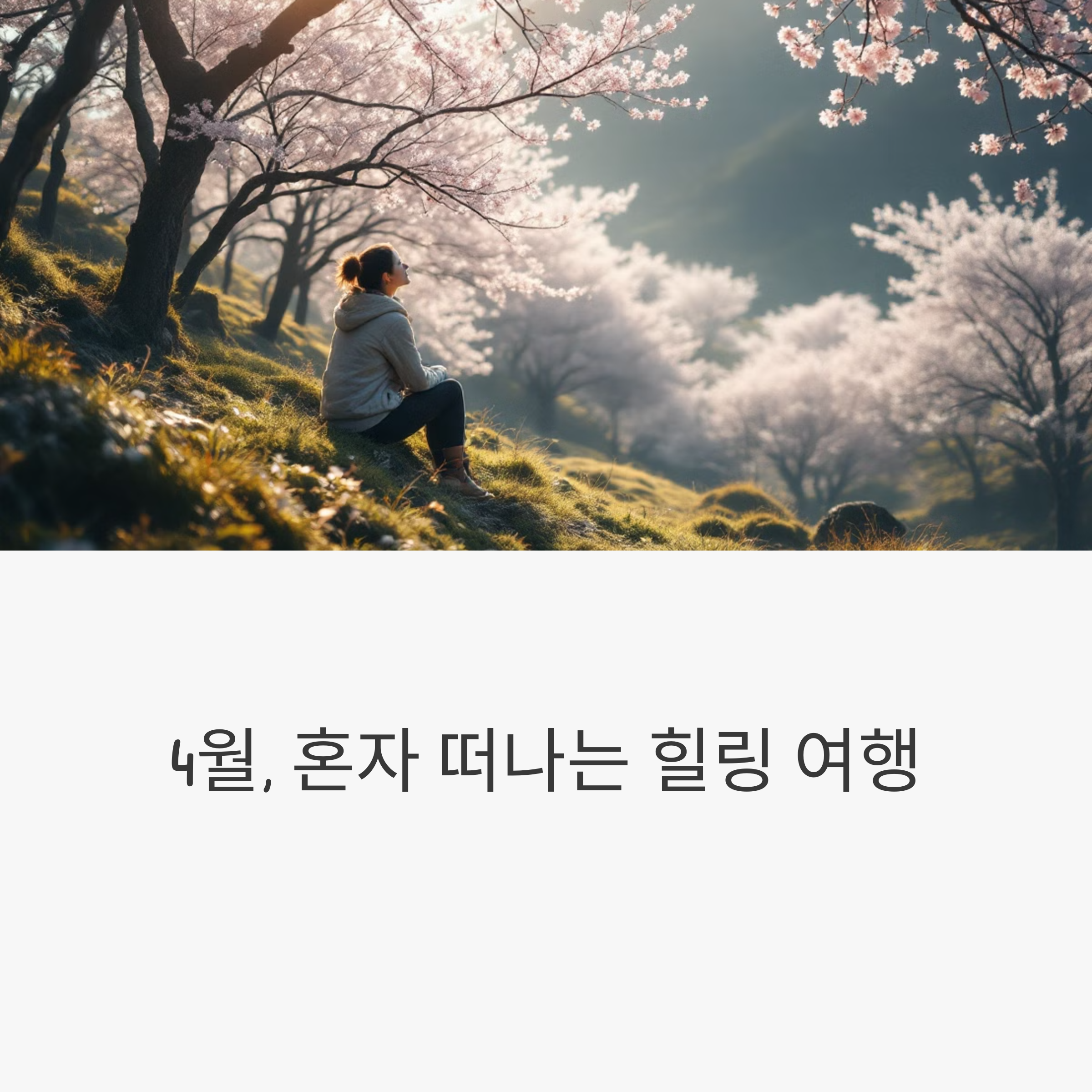 혼자 떠나는 4월 여행: 솔로 여행자를 위한 추천지