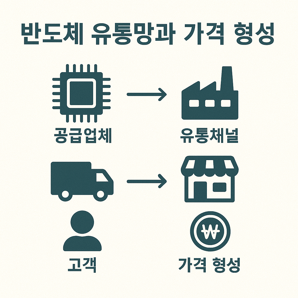 반도체 유통망 구조와 가격 형성 관련 사진
