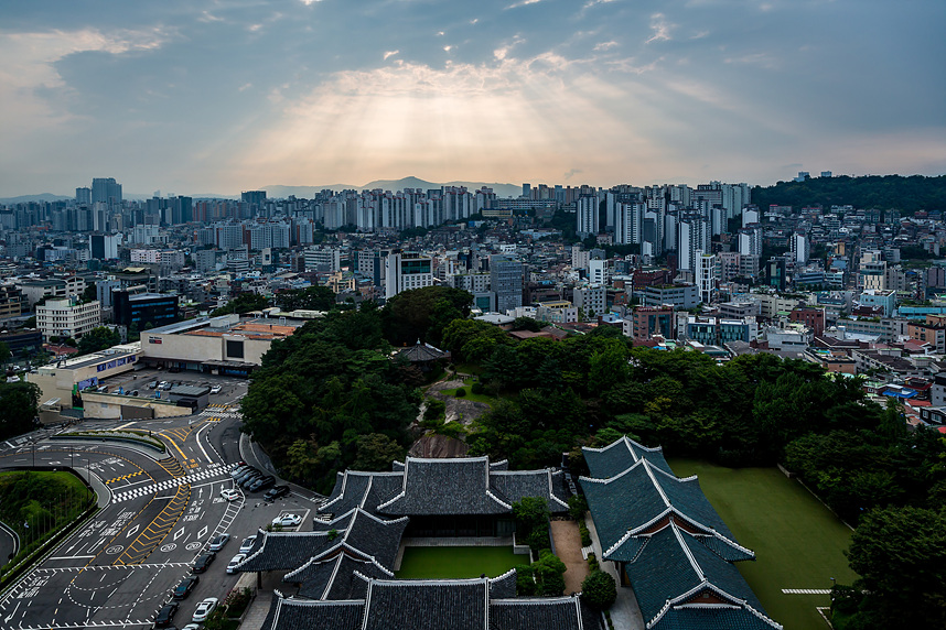 신라호텔 서울 디럭스더블룸 영빈관 뷰 아침