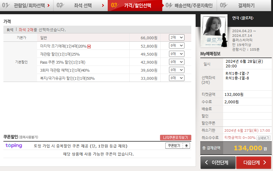 연극 '클로저' 티켓 예매 및 할인, 출연진 안소희, 이상윤, 진서연 캐스팅 후기