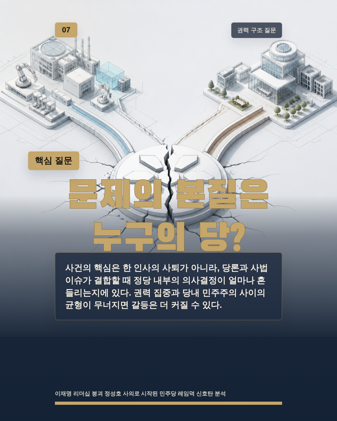 문제의 본질은 누구의 당?