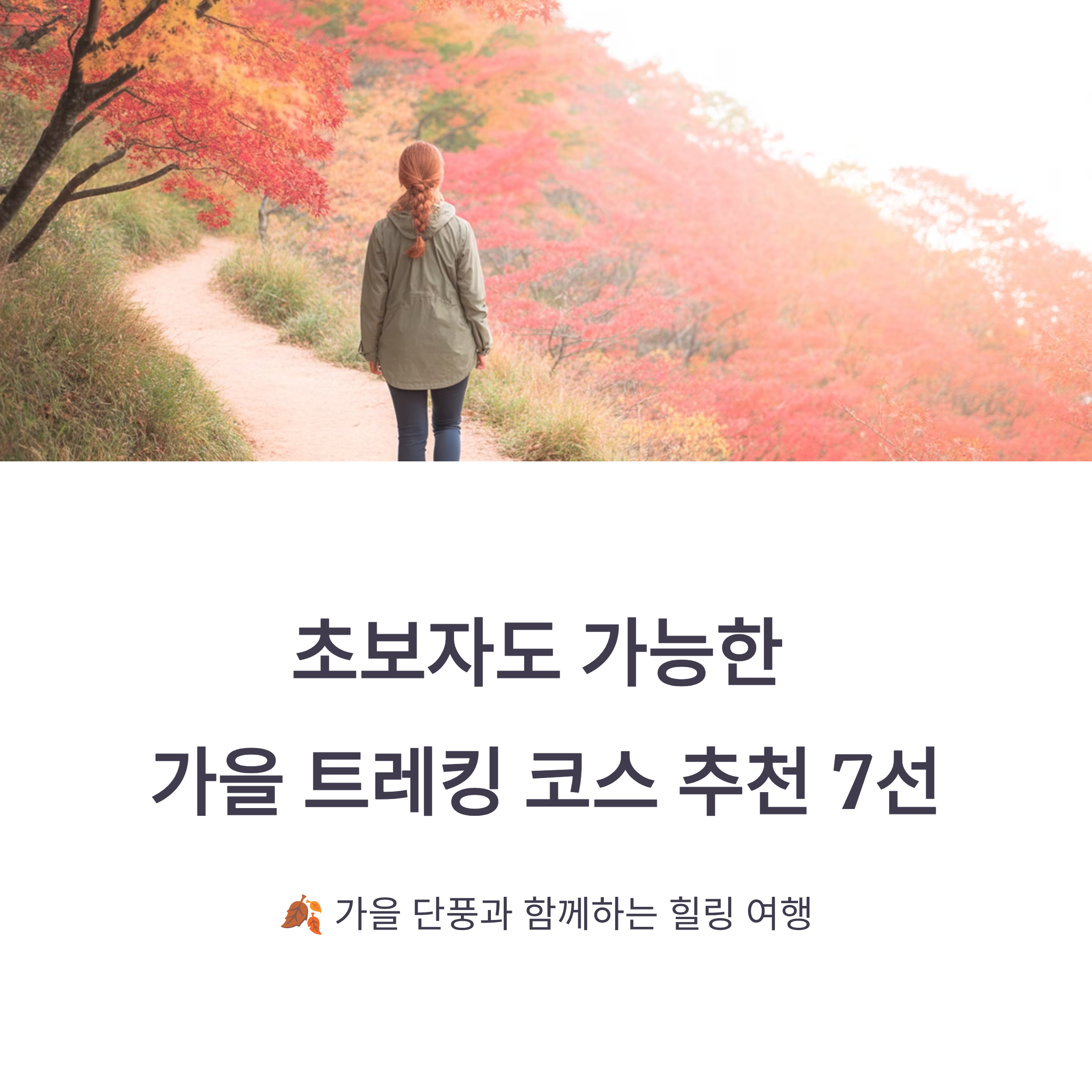 초보자도 가능한 가을 트레킹 코스 추천 7선