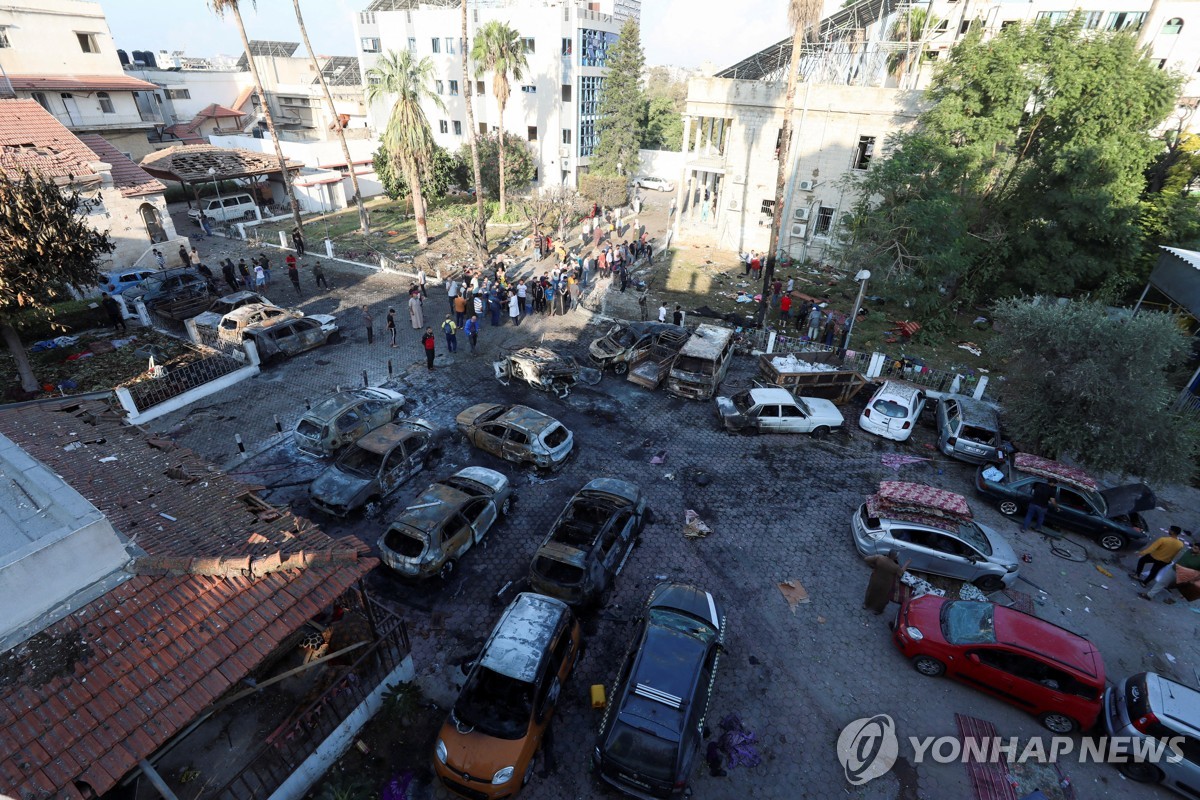 이스라엘 가자지구 병원 폭격