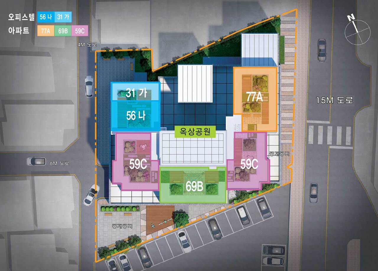 시청역 동원시티비스타 동호수배치도