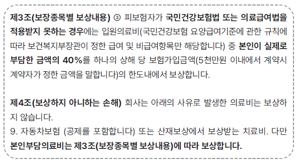 2016년 1월 이전 실손의료비보험 약관