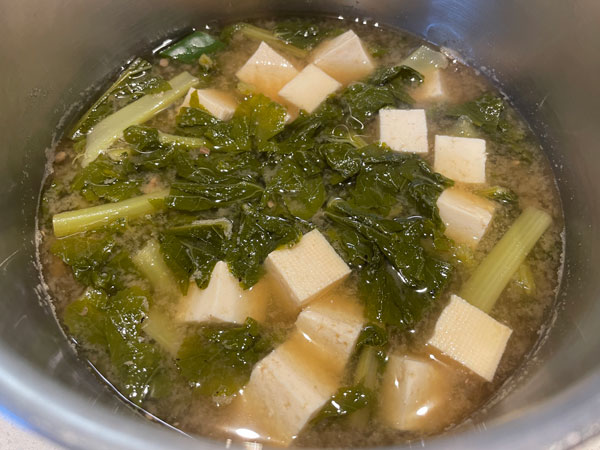 시래기 된장국 끓이는법 완성샷