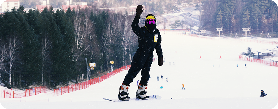 모나용평 스키장 스키어/보더 이미지 / 출처: 모나 용평