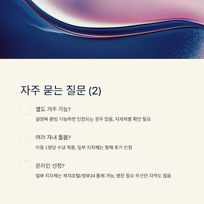 조부모 돌봄수당 연령