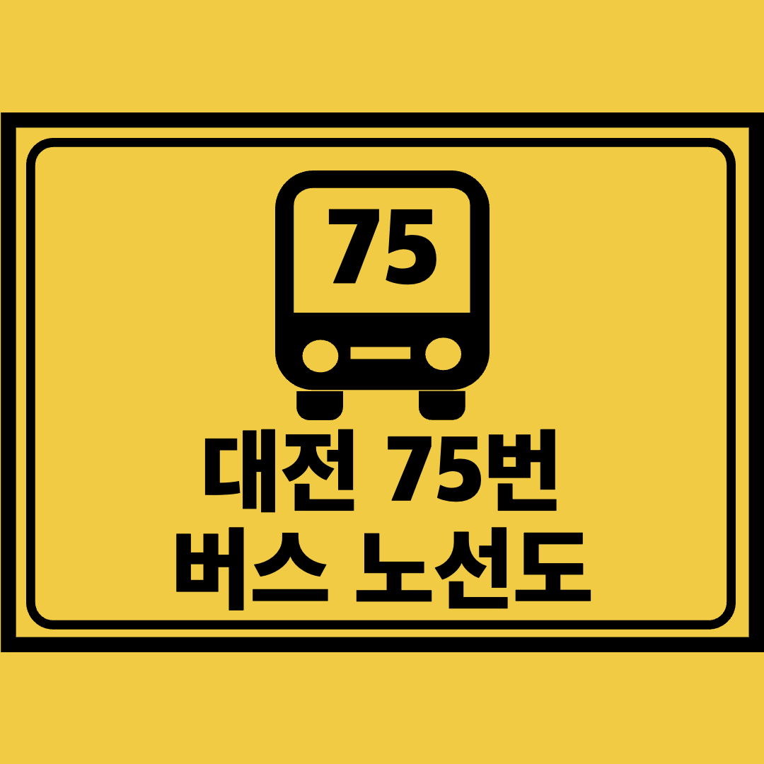 대전75번버스노선도