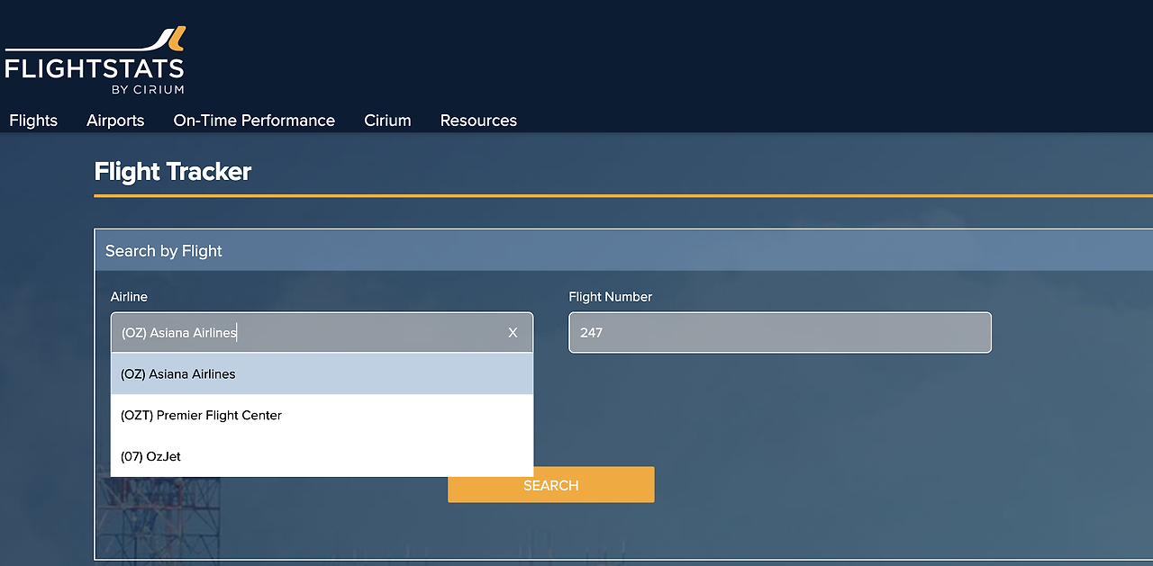 비행기 편명으로 기종 확인 방법2