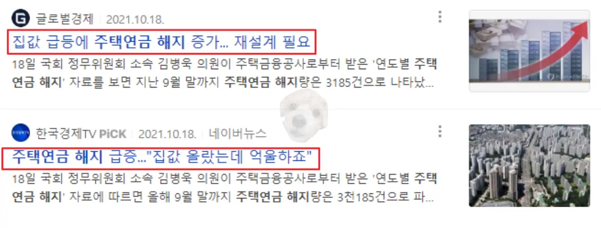 주택연금 과거 찬밥신세 뉴스