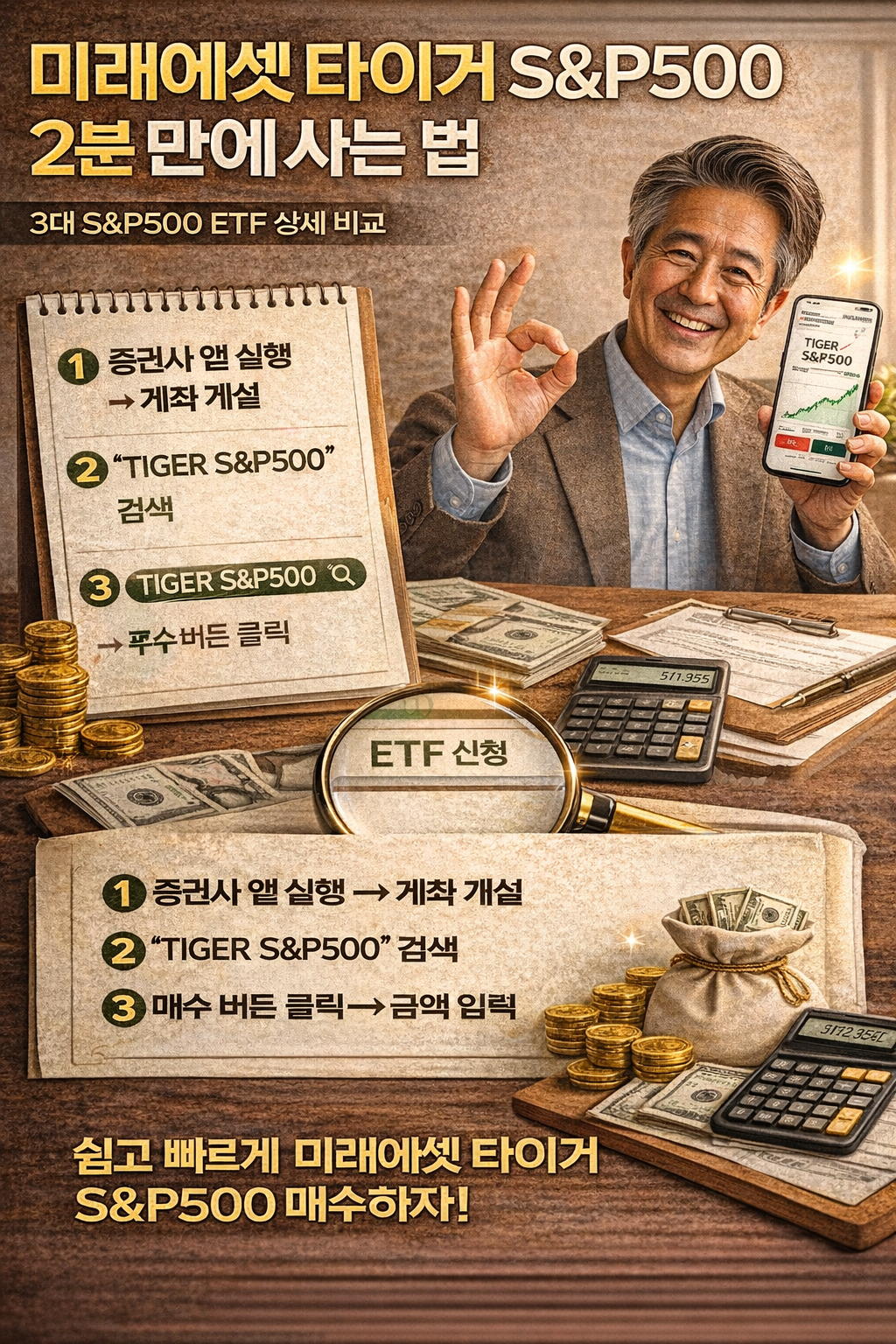 미래에셋 타이거 S&amp;P500 2분 만에 사는 법