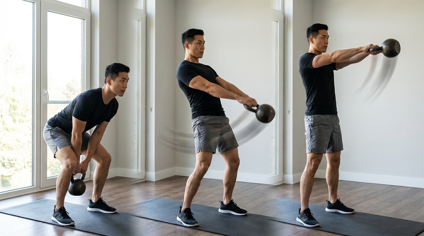 케틀벨 스윙 가이드 (공간확보, 자세교정, 습관형성)이미지